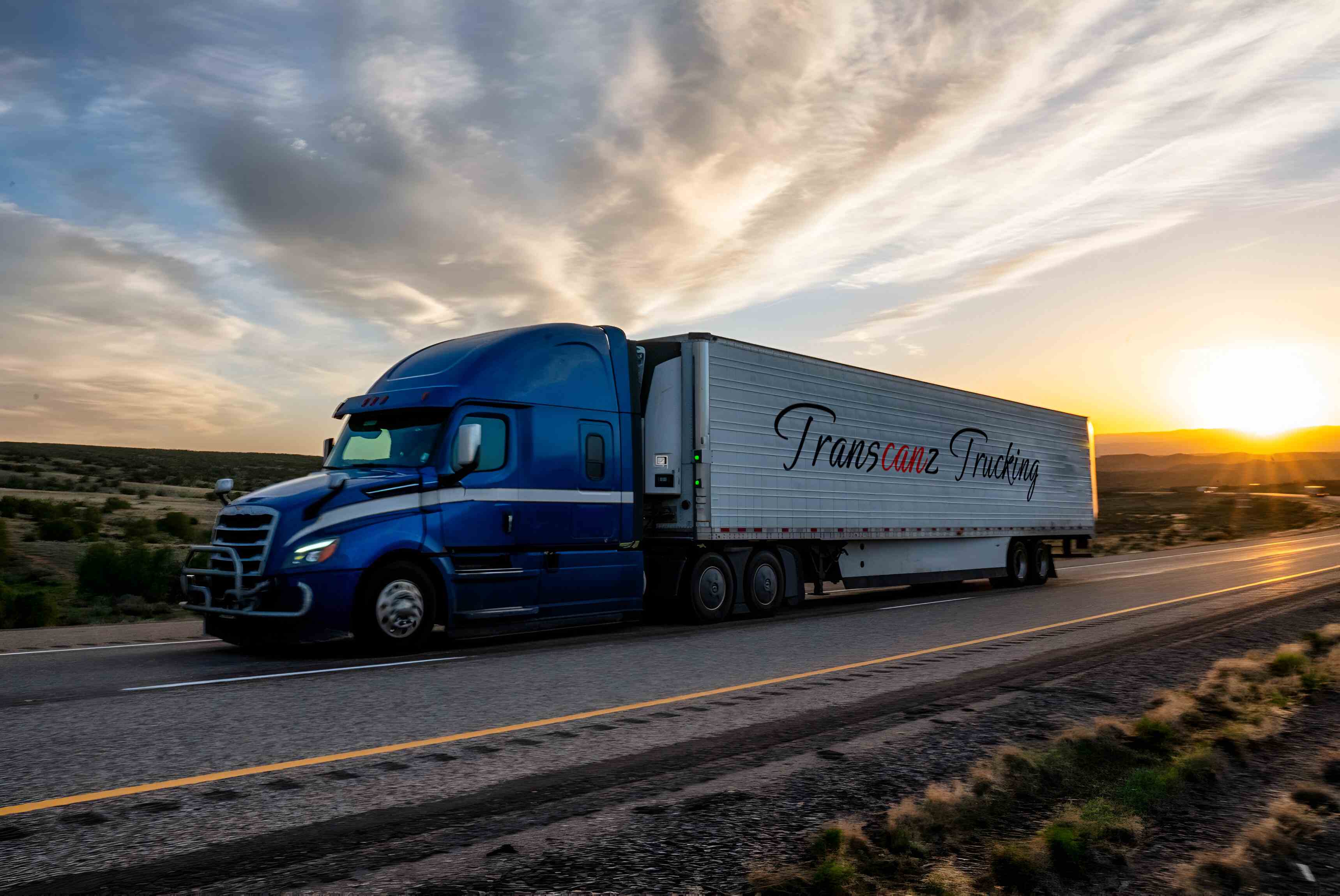 image of truck, Transcanz Trucking